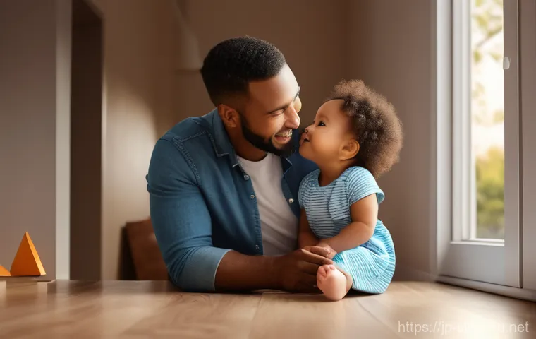 어린이 말소리 치료 - **Prompt:** A heartwarming scene of a loving parent (mother or father, any ethnicity) and their curi...