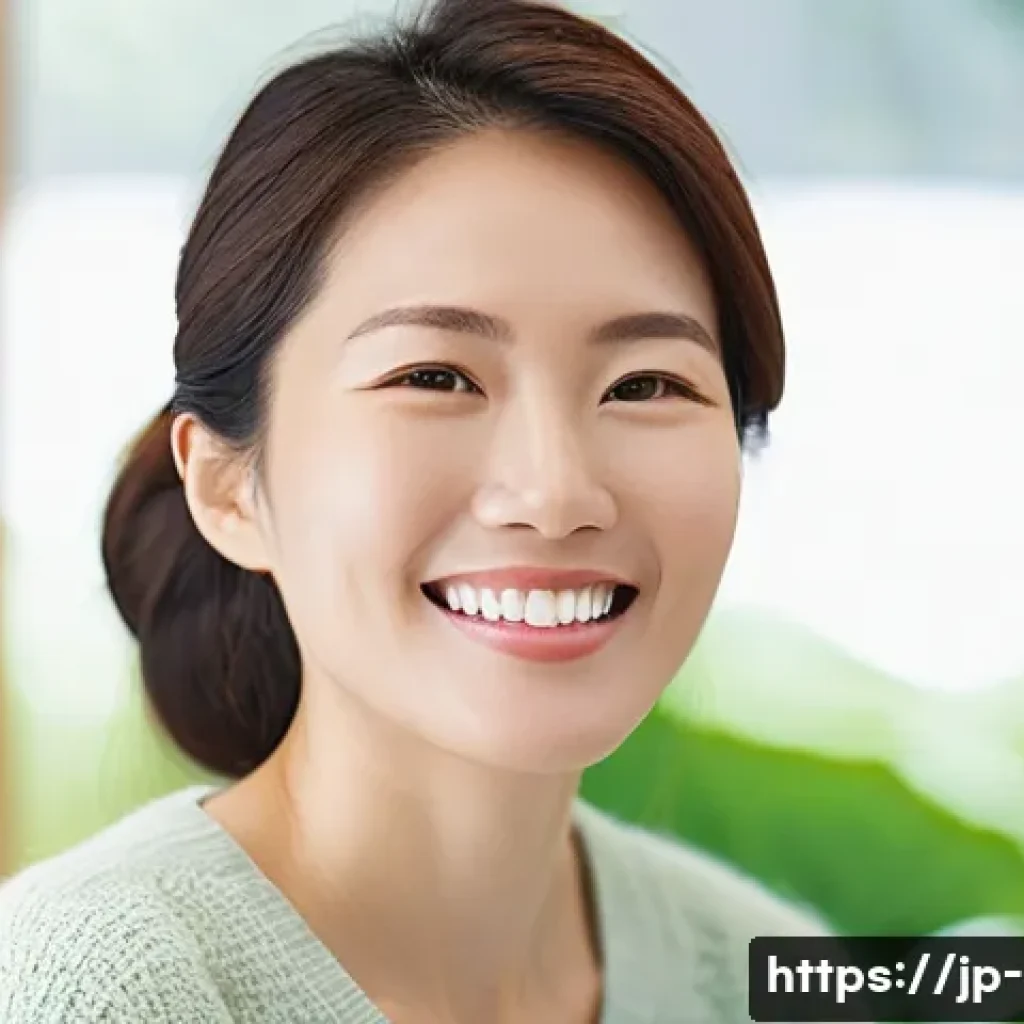 구술 치료와 치료법 - **Prompt 1: Holistic Oral Health and Well-being**
A serene and healthy-looking Japanese woman, i...