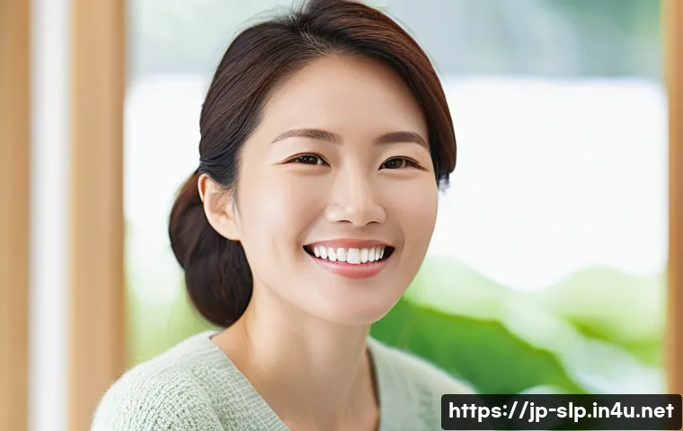 구술 치료와 치료법 - **Prompt 1: Holistic Oral Health and Well-being**
    A serene and healthy-looking Japanese woman, i...